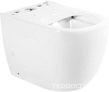 Чаша напольного, безободкового унитаза, (крепеж к полу в компл.),  ZZ BelBagno Sfera-R BB2128CPR
