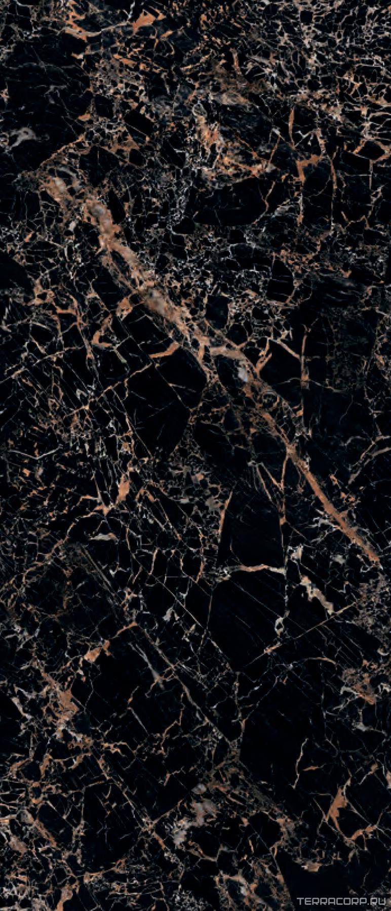Керамогранит Versace MaximVS Black&Gold Lux 120x280 Черный, фото 3