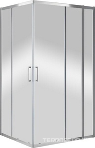 Душевой уголок 1100х900хh1950мм, прямоугольный, правый/левый, (стекло прозр.Idrorepellente 6мм, фурн.цв.хром),  ZZ Cezares Molveno MOLVENO-AH-21-90+20-C-Cr-IV