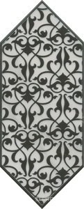 Керамическая плитка Kerama Marazzi Келуш Декор  2 черно-белый XX14х34 Комбинированный 