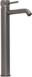 Смеситель для раковины, Высокий, без д/к, (цв.графит браш.), Priority ZZ