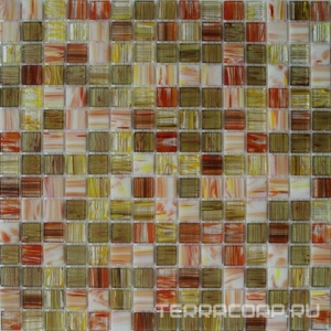 Мозаика Мастера Керамики Glass Мозаика JS04 (чип 20x20) 30.5х30.5 Бежевый 