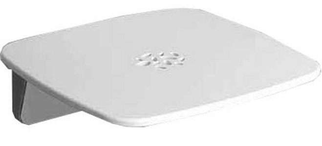 Сиденье для душа, настенное, складное 350х365мм, max 120кг., крепл. в компл., (цв.белый/хром),  ZZ Provex Serie 300 3020 SD 69 PM