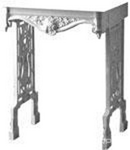 Консоль металлическая 580хh760х365мм, для раковины Cambridge 640мм, (белая)  ZZ Devon & Devon Angel CGANGELBCO