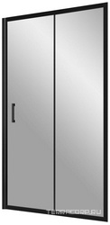 Душевая дверь в нишу Vegas Glass ZP NOVO 150 02М 01 150 см, профиль матовый черный, стекло прозрачное ZZ