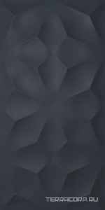 Керамическая плитка Atlas Concorde Italy 3D Wall Design 3D Diamond Night Matt 40x80 ZZ Черный 
