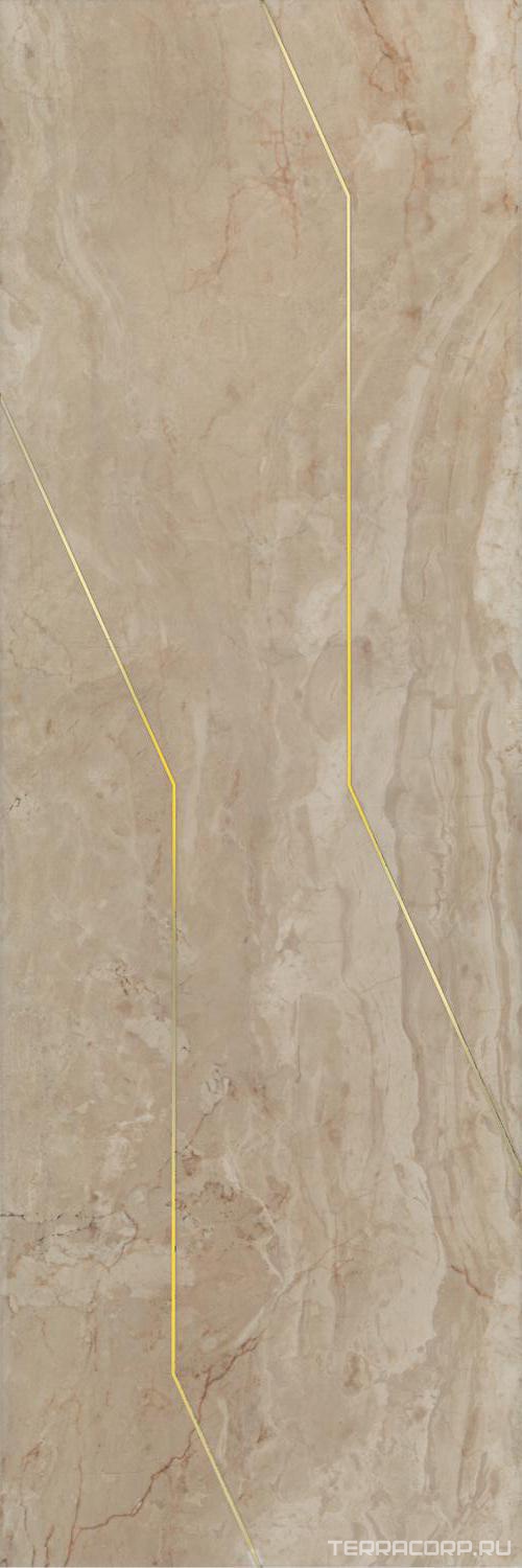 Керамическая плитка Kerama Marazzi Эвора Декор бежевый глянцевый обрезной 30х89,5 Бежевый, фото 4