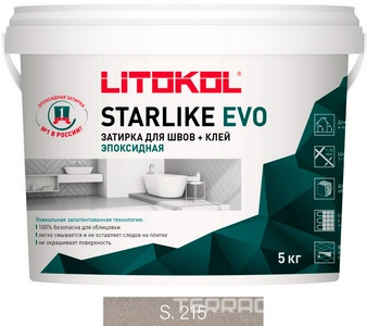 Затирка  TORTORA S.215  5 кг. ZZ Litokol Starlike EVO S215/5