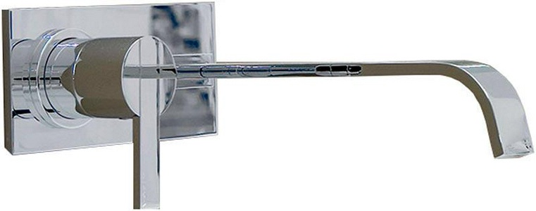 Смеситель для раковины, встраиваемый в стену, излив 250мм, (внешняя часть, без встраиваемой), (цв.хром), Antonio Lupi  ZZ Antonio Lupi Bikappa BK201N Cromo Lucido