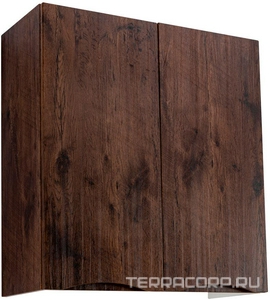 Шкаф подвесной с двумя распашными дверцами, 700х300хh750мм, (цв.Rovere Moro),  ZZ BelBagno Marino FLY-MARINO-700-2A-SC-RW-P