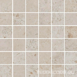 Керамогранит Kerama Marazzi Лаймстоун Декор Про  бежевый матовый мозаичный 30х30 Бежевый 