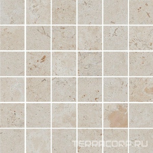Керамогранит Kerama Marazzi Лаймстоун Декор Про  бежевый матовый мозаичный 30х30 Бежевый 