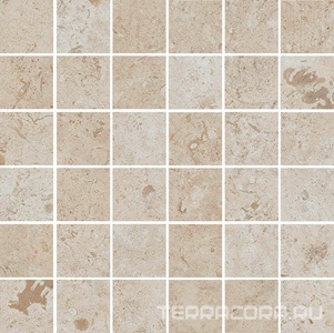 Керамогранит Kerama Marazzi Лаймстоун Декор Про  бежевый матовый мозаичный 30х30 Бежевый 