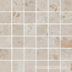 Керамогранит Kerama Marazzi Лаймстоун Декор Про  бежевый матовый мозаичный 30х30 Бежевый 