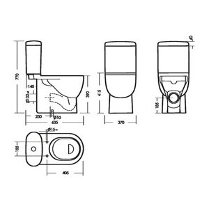 Унитаз-компакт Art Luxe 755*630*345  с сид.микролифт, крепеж в комплекте, белый Sanita Luxe Art luxe WC.CC/Art/2-DM/WHT.G/S1 (ARTSLCC01040622)
