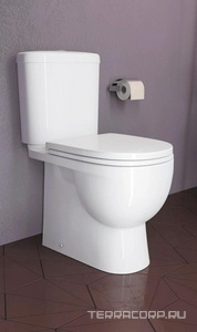 Унитаз-компакт Art Luxe 755*630*345  с сид.микролифт, крепеж в комплекте, белый Sanita Luxe Art luxe WC.CC/Art/2-DM/WHT.G/S1 (ARTSLCC01040622)