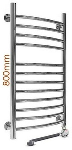 Полотенцесушитель "К", 500*800 мм, 12 перекладин, электрический, установочный набор в комплекте ZZ Fenix K К 500/800 /электро