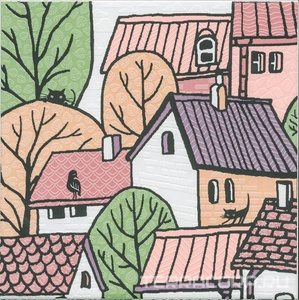 Керамическая плитка Kerama Marazzi Городок Декор  2 матовый 20х20 Комбинированный 