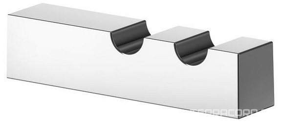 Крючок двойной 88х20мм, (цв.хром), Edition 90 Square ZZ