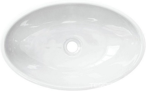 Раковина-чаша  Slim 53x34 см, БЕЗ отверстия под смеситель, белая Sanita Luxe Ringo WB.CT/Ringo/53-N.Slim/WHT.G/S1 / RNGSLWB01S