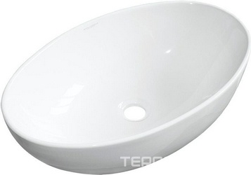 Раковина-чаша Ringo Slim 53x34 см, БЕЗ отверстия под смеситель, белая