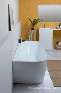 Ванна 1700x780хh600мм, пристенная, интегрированный слив-перелив, д/к цв.хром в компл., (акрил цв.белый),  3 ZZ Allen Brau Priority 2.31003.20