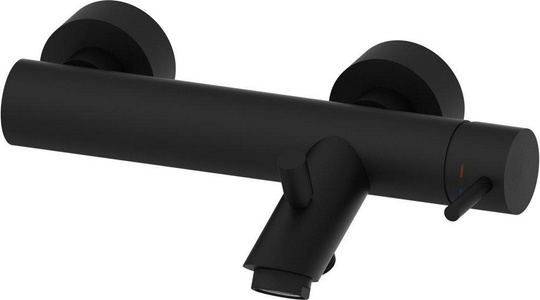 Смеситель для ванны, (цв.черный матовый),  ZZ Paffoni Light LIG022NO