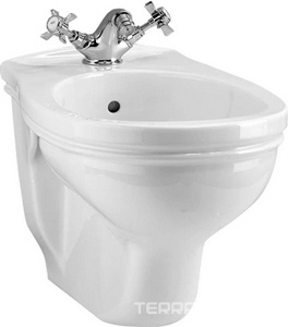 Биде подвесное 350х540мм, с 1 отв. д/смесит.,  KL Devon & Devon Rose IBBID1FSRO