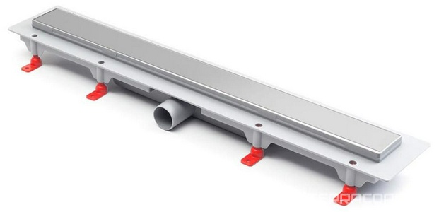 Душевой лоток с рамкой  650 мм D40, хром глянец ZZ Paini Klasik CH650KN