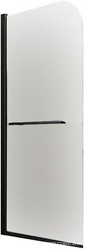 Шторка на борт  ванны PL79B-90-01-C4 профиль черный, стекло5 мм прозрачное, Easy Clean ZZ
