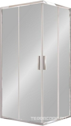 Душевой уголок квадратный Blix Slim BLSRV2-90 блестящий профиль, прозрачное стекло, ZZ