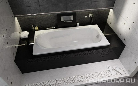 Ванна 150х75см, без ножек/рамы, панелей, слива-перелива, (акрил цв.белый),  ZZ Riho Columbia B002001005