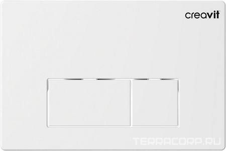 Кнопка смыва ARC двойная для инсталляций арт. GP8001.00, цв. белый, ZZ Creavit Универсал GP8001.00