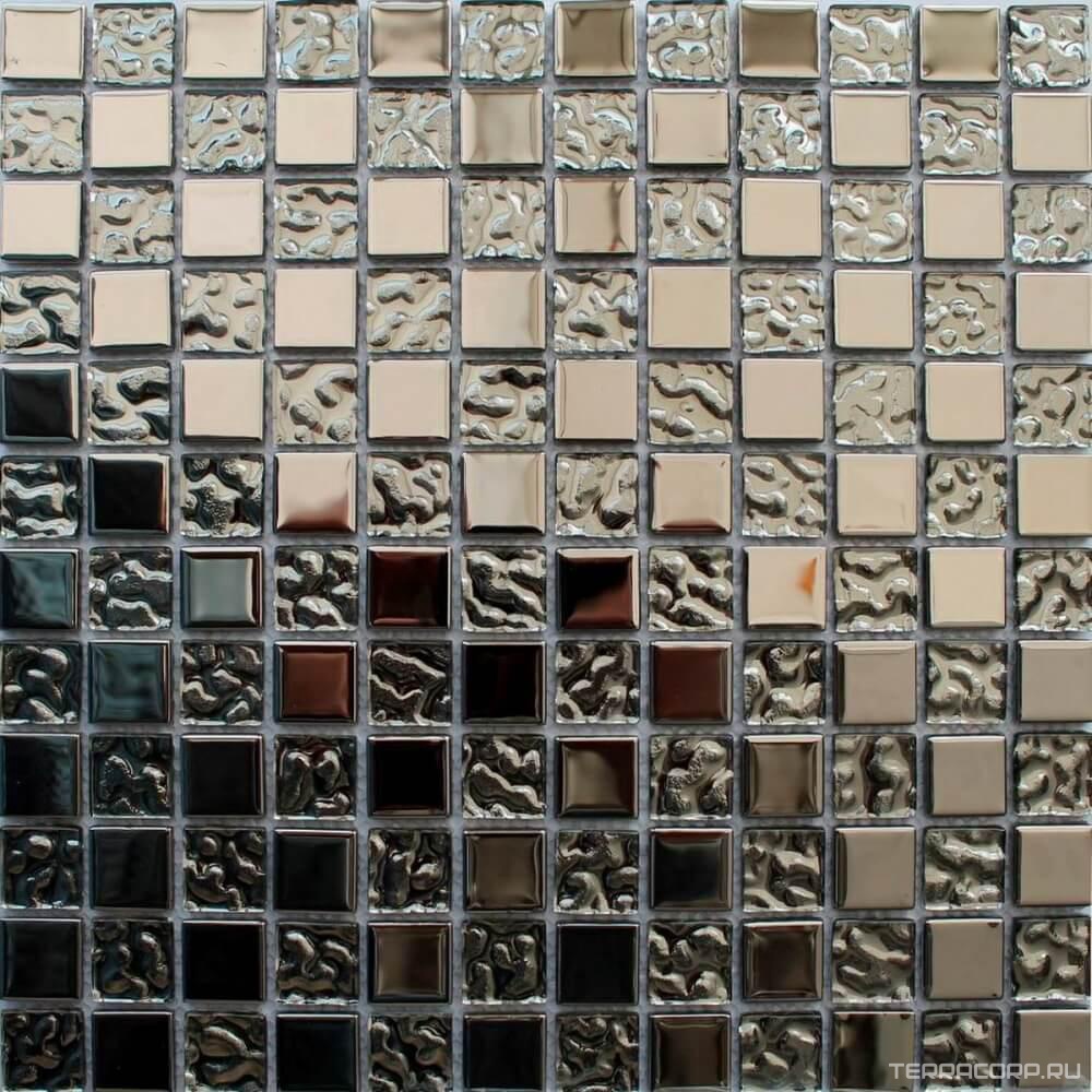 Мозаика Мастера Керамики Glass Мозаика DSA123(чип 23x23) 30х30 Серый, фото 3