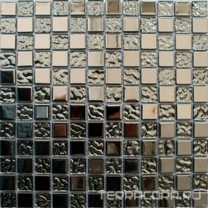 Мозаика Мастера Керамики Glass Мозаика DSA123(чип 23x23) 30х30 Серый 