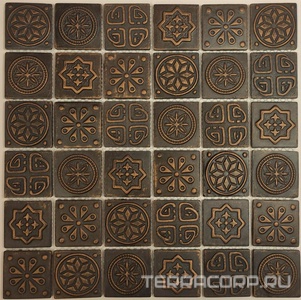 Мозаика Мастера Керамики Ceramic Мозаика KG4802 (чип 48x48) 30х30 Коричневый 