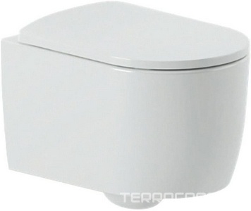 Унитаз подвесной 36х52см, безободковый, БЕЗ сиденья, крепёж в компл., (цв.белый),  ArtСeram Monet MNV001 01; 00