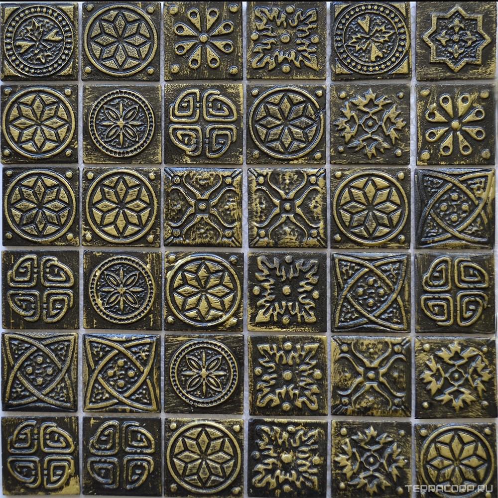 Мозаика Мастера Керамики Ceramic Мозаика KG4804 (чип 48x48) 30х30 Черный, фото 3