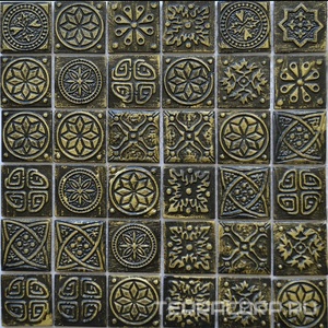 Мозаика Мастера Керамики Ceramic Мозаика KG4804 (чип 48x48) 30х30 Черный 