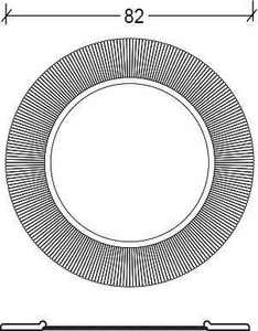 Зеркало , d-82 см, с подсветкой, цв.золото ZZ Armadi Art SHINE 528-G (SL) light