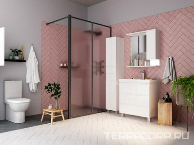 Пенал напольный Кода 35, 35*200 см, 2 дверцы, 2 выдвежный ящика, цвет белый, ZZ 1Marka Grunge loft у57595