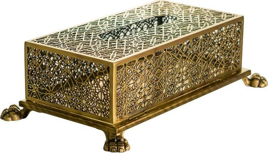 Контейнер для салфеток, настольный, (цв. бронза),  ZZ Migliore Elisabetta 17001