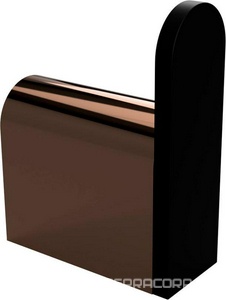 Крючок (цв.черный матовый / розовое золото глянец),  ZZ Bemeta Galla 108106020