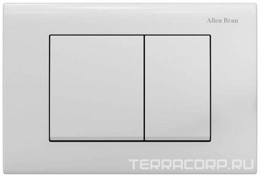 Кнопка двойного смыва, пневм., для инсталляции д/унитаза, (пластик цв.белый), Liberty ZZ