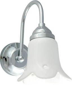 Светильник настенный, (цв.хром / абажур керамика),  ZZ Migliore Mirella 17256