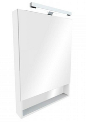 Зеркало GAP 80, 80*85*1,6 см, с подсветкой, цв. белый глянец ZZ