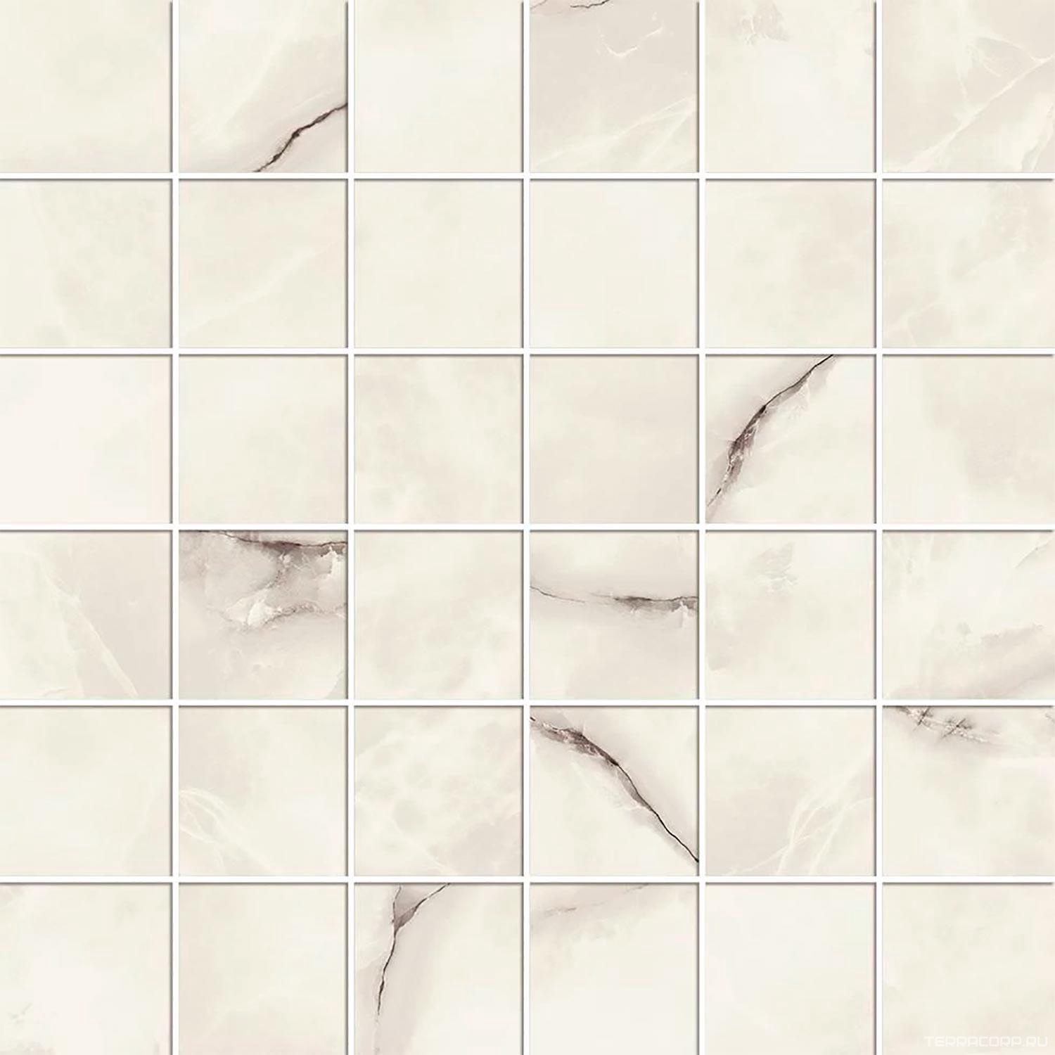 Мозаика AtlasConcorde Россия SYMPHONYX Symphonyx Crystal Mosaic 30x30 Lap/Симфоникс Кашмир Мозаика 30x30 Лап Серый, фото 3