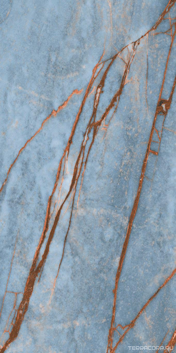 Керамогранит Florim Heritage Luxe Heritage Azure Glossy 60x120 Голубой, фото 4