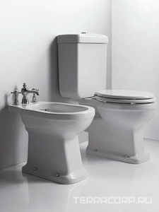 Биде 34х53см, напольное, с 1 отв. д/смес., (без крепл. к полу),  ZZ Simas Londra LO 923