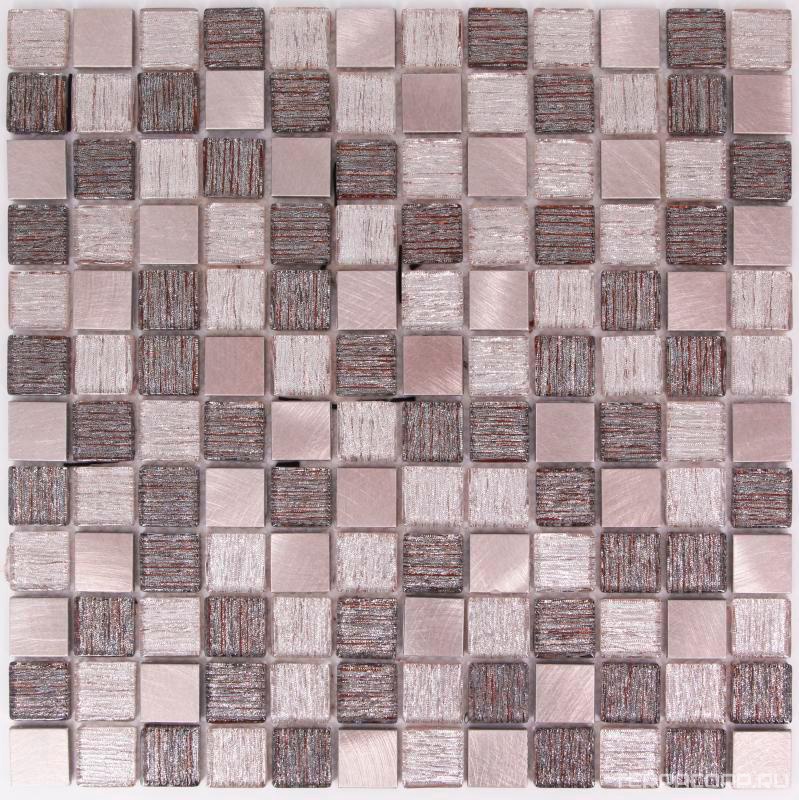 Мозаика Bonaparte Мозаика стеклянная Trend Bronze (23x23x4) 30x30 Комбинированный, фото 3